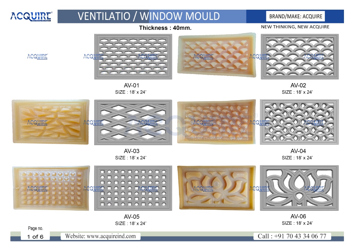 Ventilation PVC Mould design